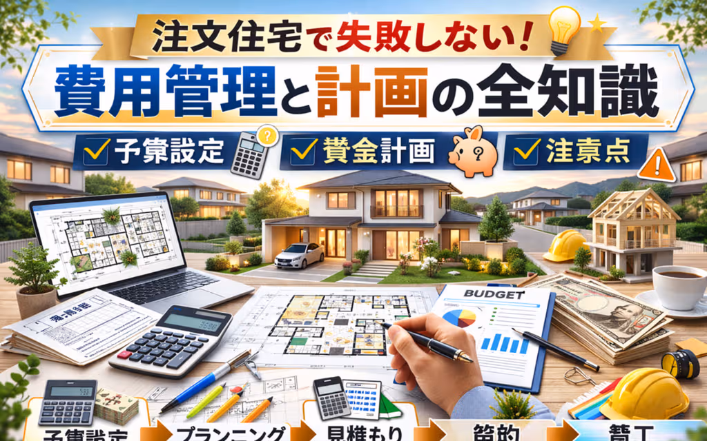 注文住宅で失敗しない！費用管理と計画の全知識