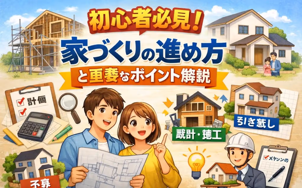 初心者必見！家づくりの進め方と重要なポイント解説